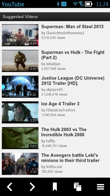 Screenshot, m.youtube.com via Web