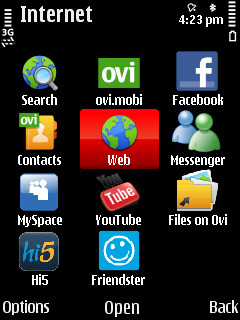 Nokia 5730 screenshot