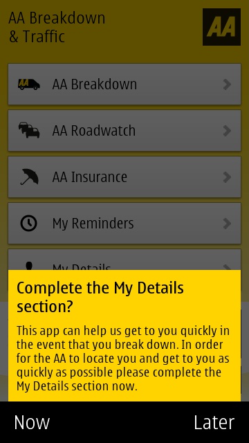 Screenshot, AA Breakdown