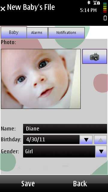 Screenshot, BabyFeed