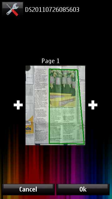 Screenshot, DocScanner Qt
