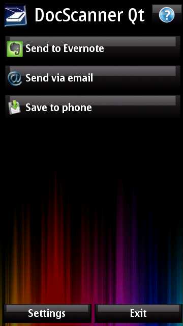 Screenshot, DocScanner Qt
