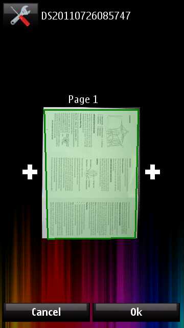 Screenshot, DocScanner Qt