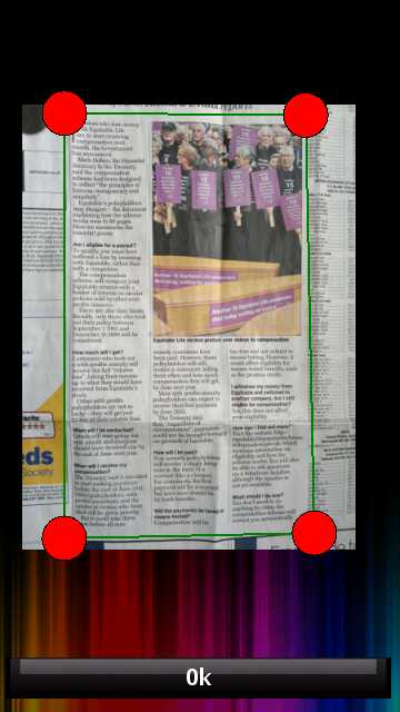 Screenshot, DocScanner Qt