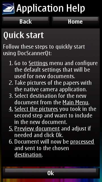 Screenshot, DocScanner Qt