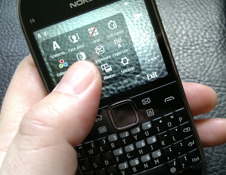 Adjusting camera settings