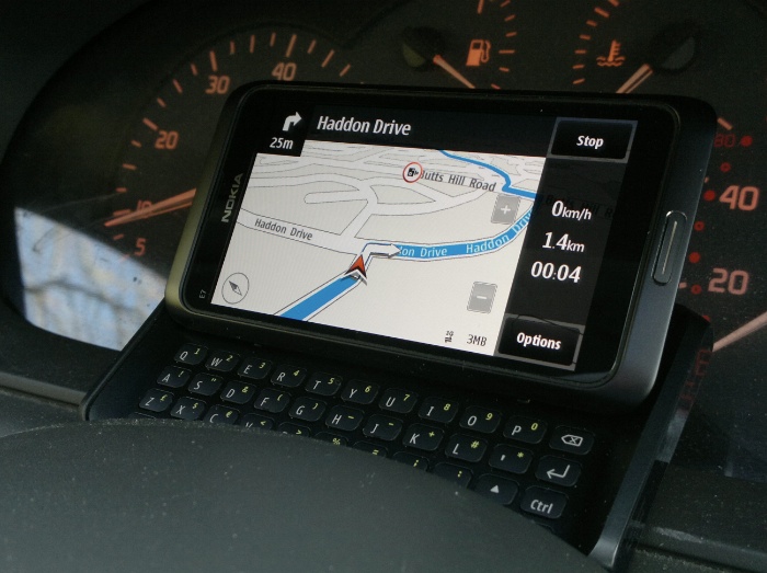 E7 as Sat nav