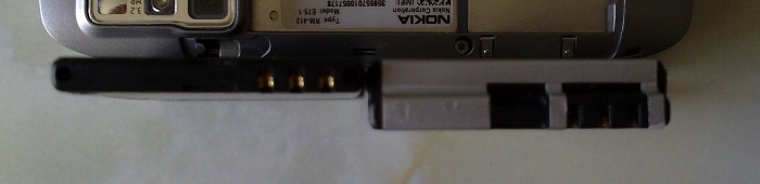 The Mugen 2000mAh battery on the E75