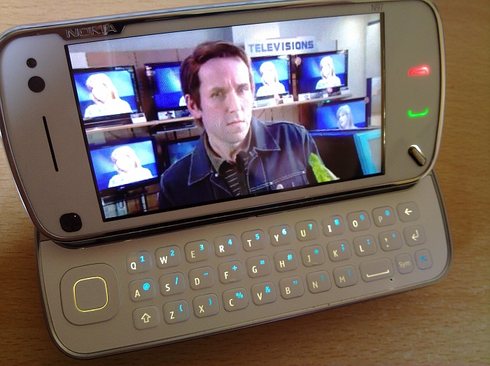N97 playing back iPlayer programme