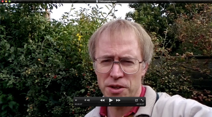 Nokia 700 video sample, click to download