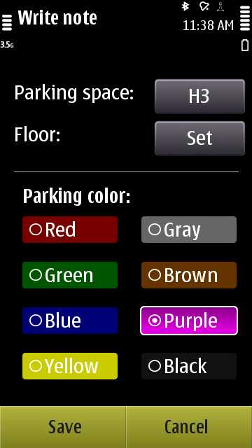 Parking screenshot