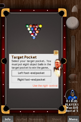 Screenshot, Pool Rebel on iPhone
