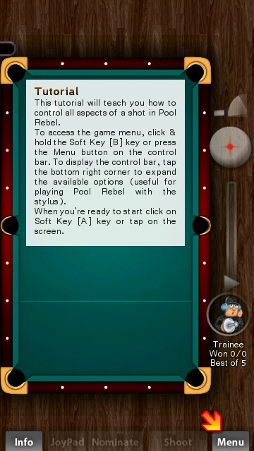 Screenshot, Pool Rebel
