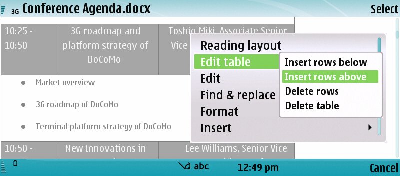 Quickoffice 5 screenshot