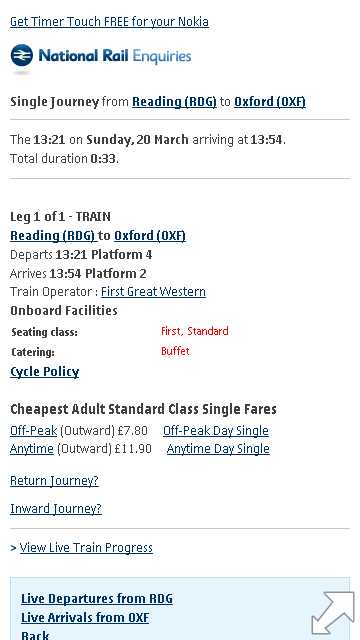 Screenshot from TrainTimes review