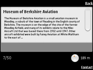 Screenshot, Wikitude