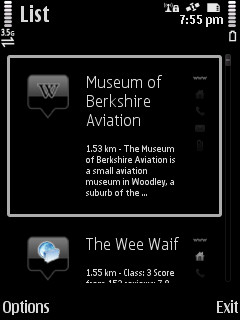 Screenshot, Wikitude