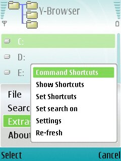 Y-browser screenshot