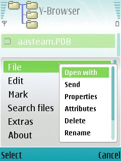 Y-browser screenshot