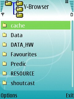 Y-browser screenshot