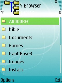 Y-browser screenshot