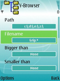 Y-browser screenshot